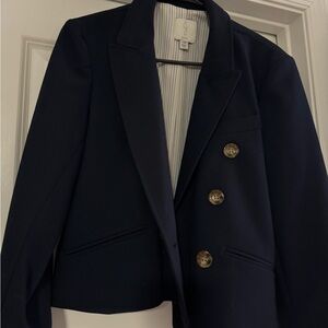 Joie Navy Jacket with Gold Accents